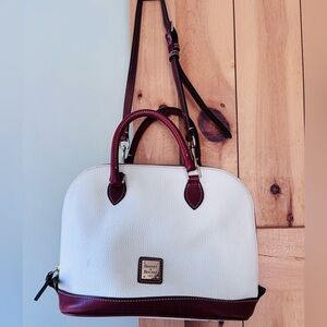 Dooney & Bourke White and Brown Women's Bag
